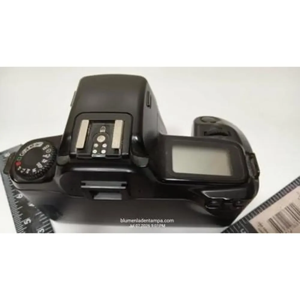 Canon EOS 1000F N 35mm SLR film camera body in black.